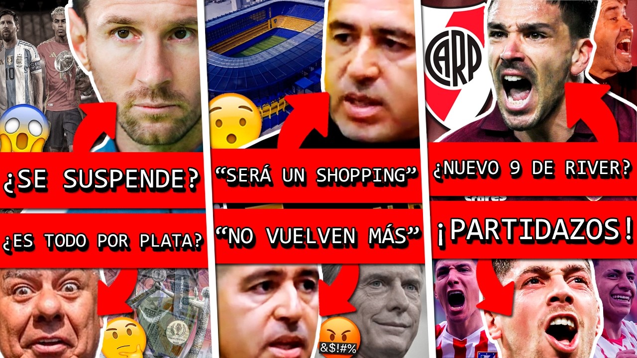 ¿ARGENTINA se queda sin FINALISSIMA por PLATA?+ RIQUELME sorprendió BOCA+ COUDET pidió 9 para RIVER