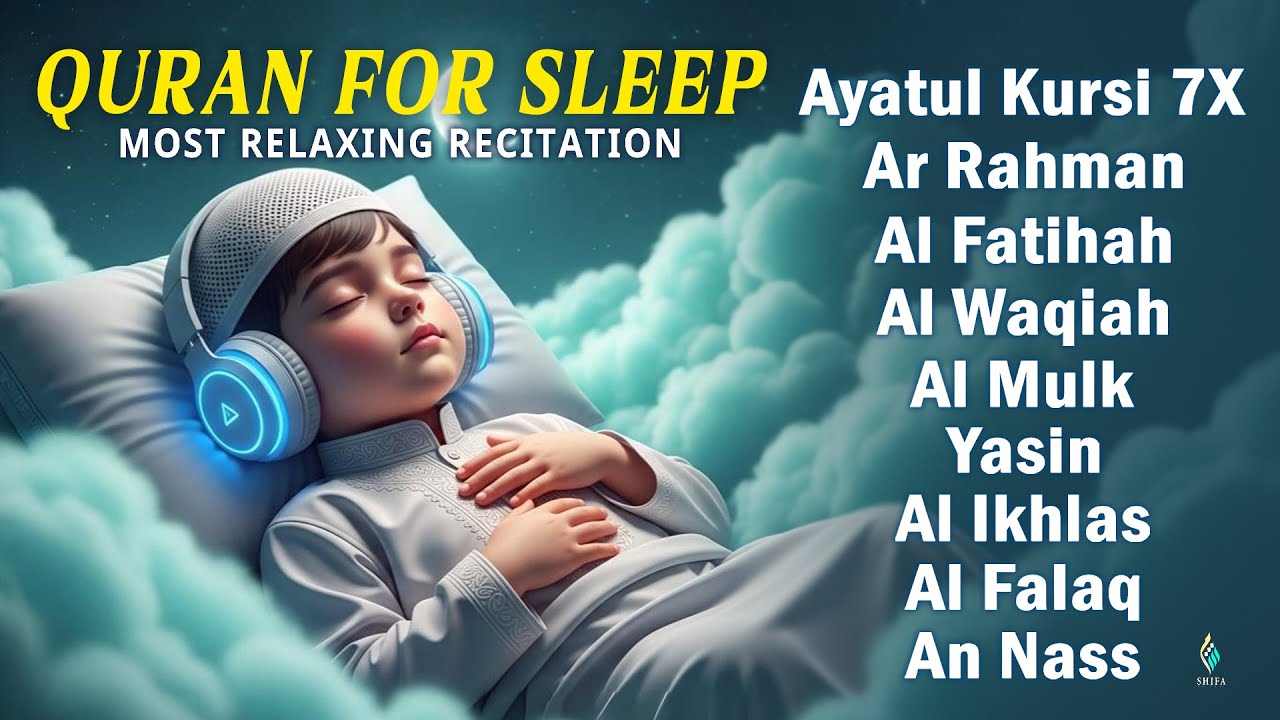 Quran For Sleep Relaxing Recitation Healing Stressful Heart। Alfatiha, AyatulKursi, AlMoeathat
