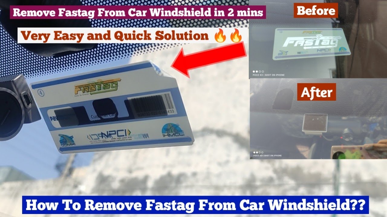How To Remove Fastag From Car Windshield. Remove Fastag Easily in 2 mins. Fastag Kaise hataye.