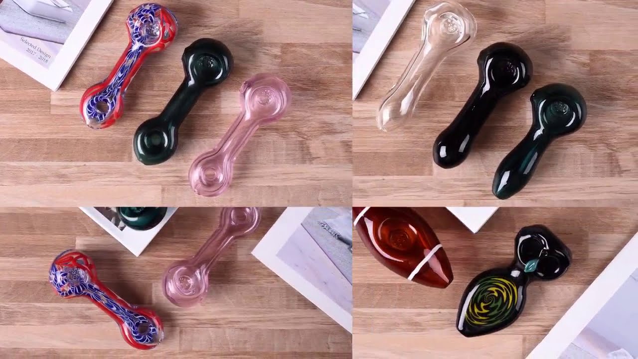 Portable Smoking Glass Pipe Tobacco Pipe Cigarette Holder Gift For Father Husband Collector Pipes