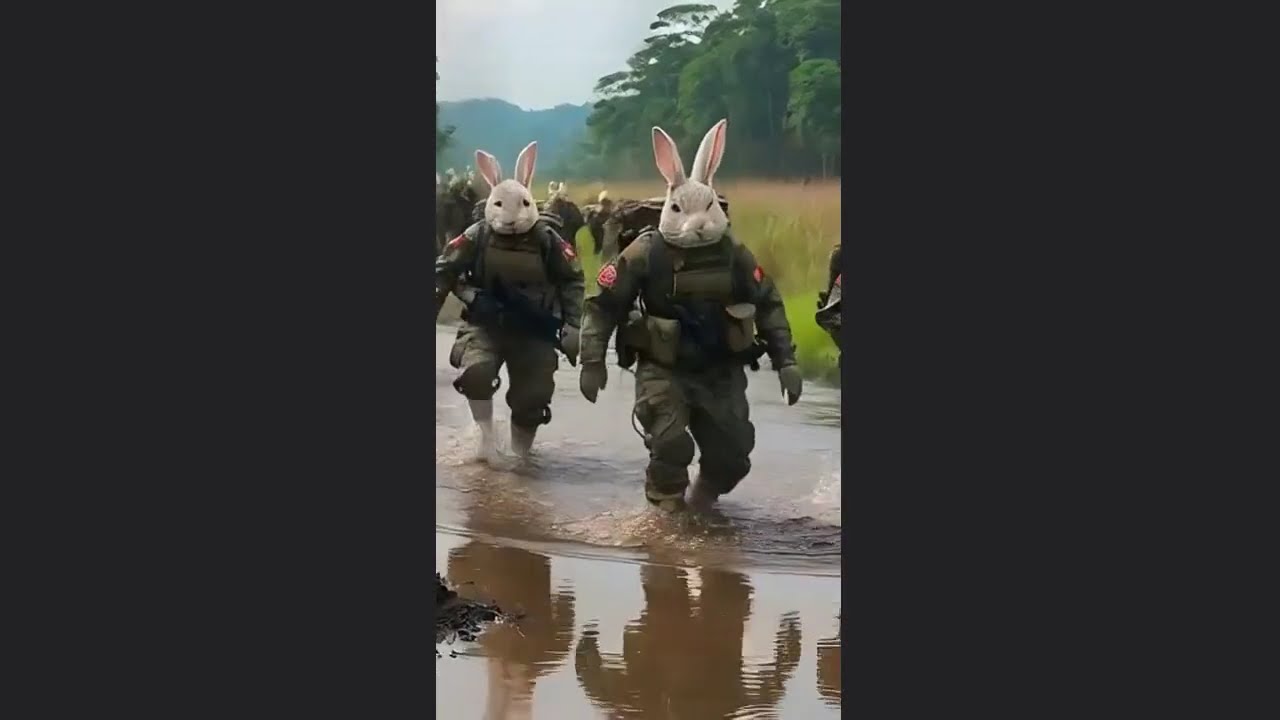 Rise of the AI Rabbit Army Cybernetic Warriors of the Future