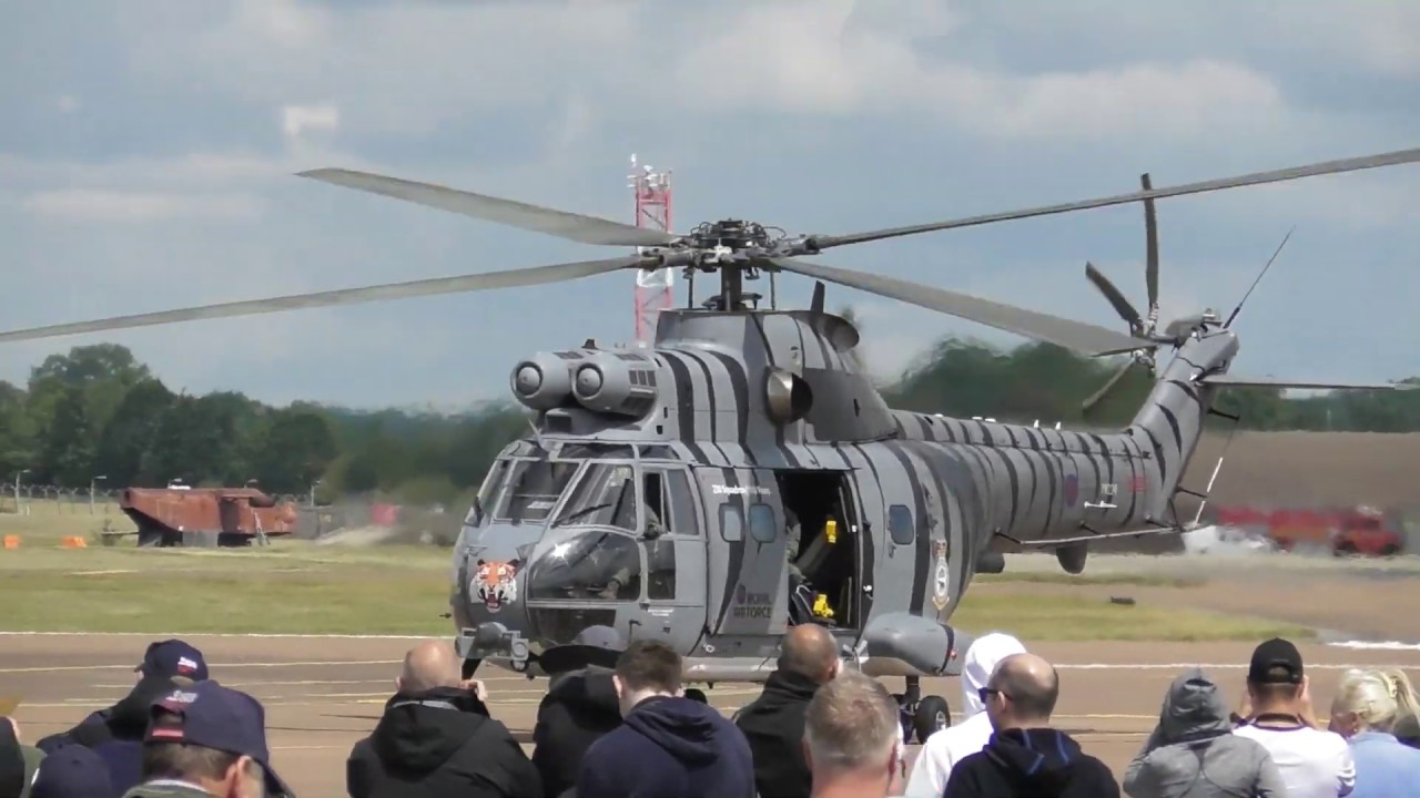 Puma HC2 XW224 arrives @ RIAT 2019