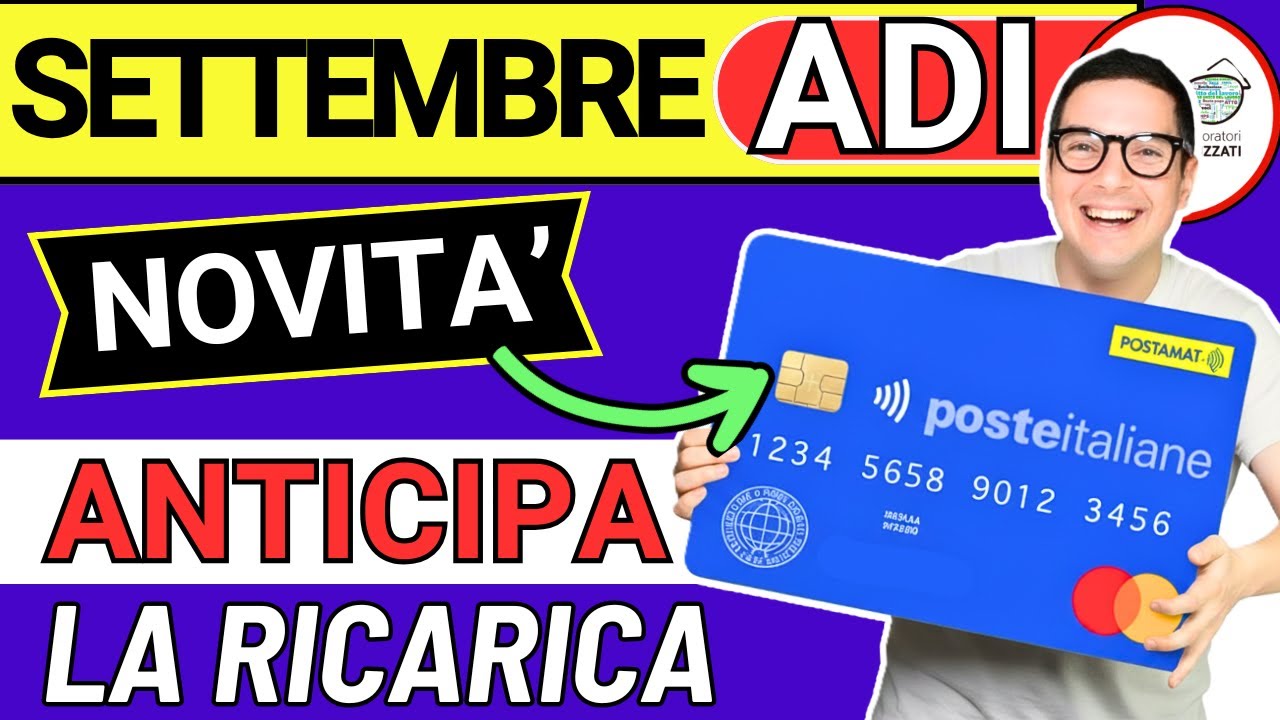 Assegno di inclusione SETTEMBRE 2025 ➜ importi, ricariche, lavorazioni e 500€ PAGAMENTI in ANTICIPO