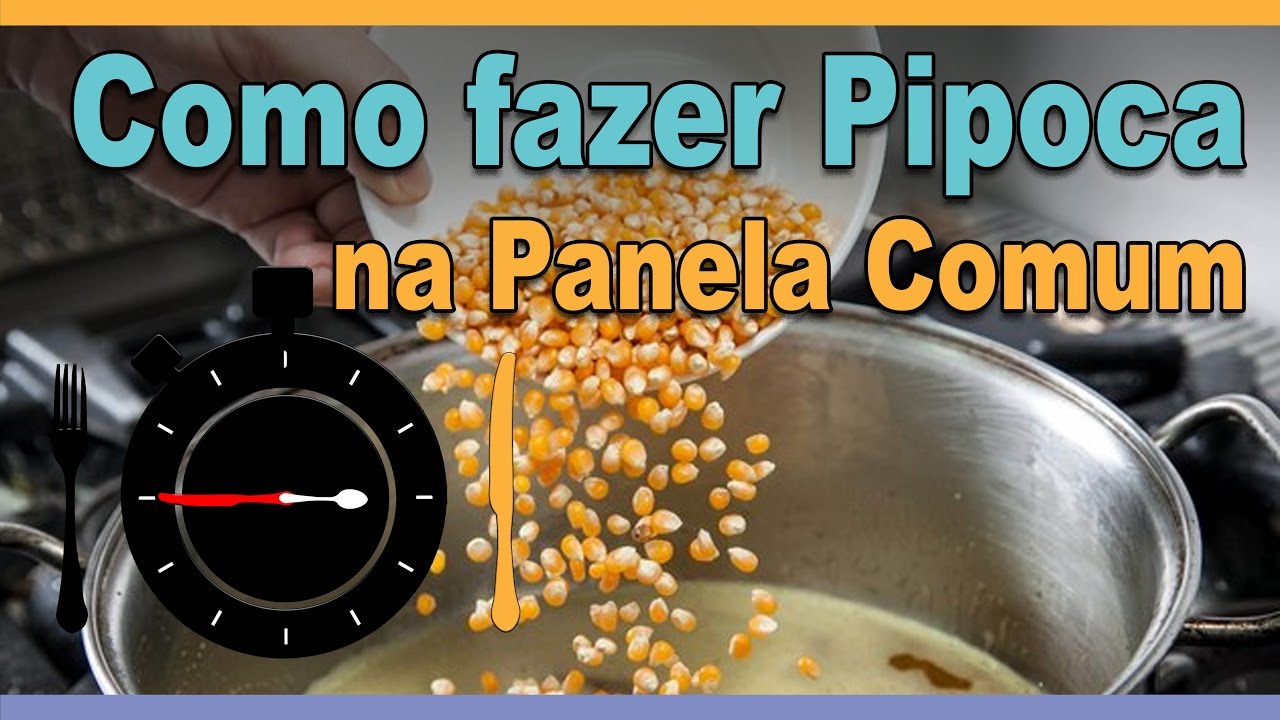 Como fazer pipoca na panela comum - Receitas em segundos | #0046