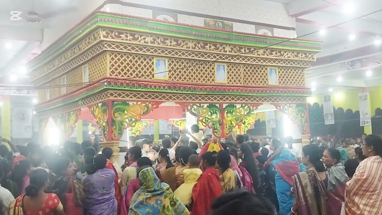 জয় জয়  রাধে কৃষ্ণ অনিল বাবাজীর মন্দিরের নাম যজ্ঞ সংকীর্তন ও সন্ধ্যা আরতি অনুষ্ঠান।আড়ালিয়া। 