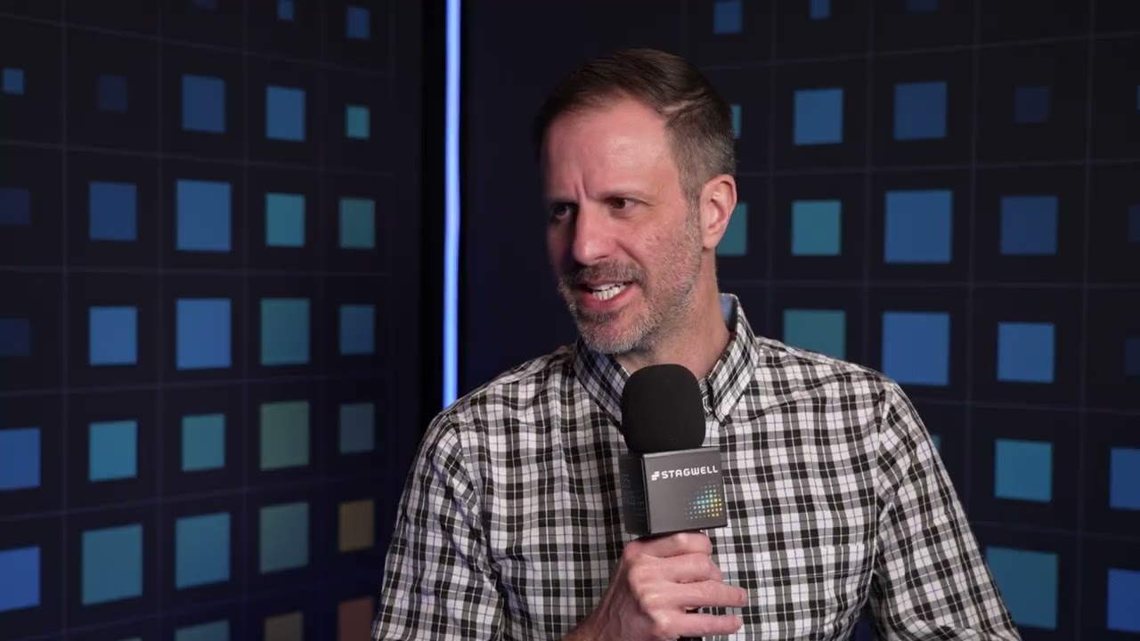 Carlo Savino from Lenovo in the Stagwell Content Studio at CES 2026