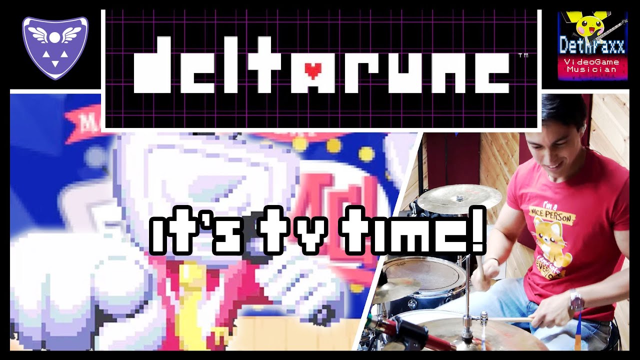 It's TV Time! | ACOUSTIC DRUMS Metal Remix Cover by Dethraxx & Joris Pabor \\ Deltarune