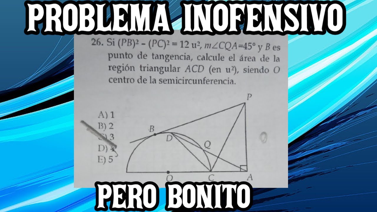 PROBLEMA BONITO DE &Aacute;REAS TRIANGULARES | REPASO PARA EL ADMISI&Oacute;N UNI