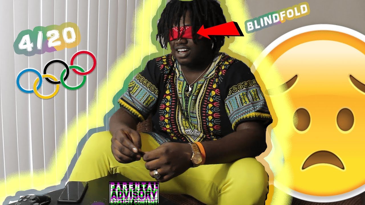 ROLLING A BACKWOOD BLINDFOLDED || 4/20 OLYMPICS WARM-UP