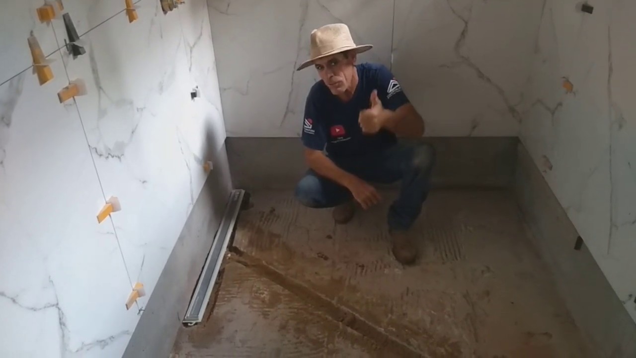 como trocar ralo comum por um  ralo linear no seu banheiro