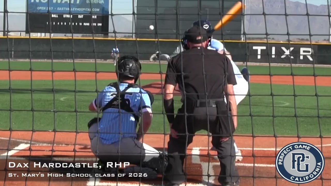 Dax Hardcastle Prospect Video, RHP, St. Mary's High School Class of 2026, Full Outing at MLK West