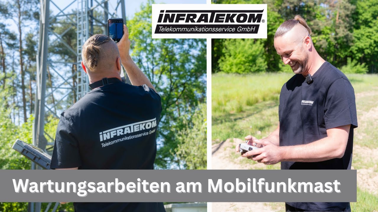 Wartungsarbeiten am Mobilfunkmast