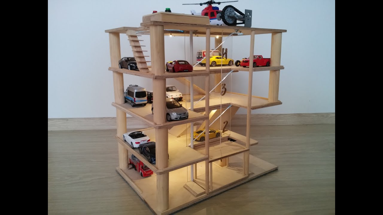 DIY Parking z windą i lądowiskiem