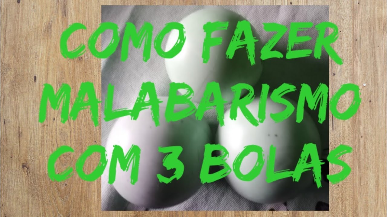 Malabarismo   3 bolas passo a passo