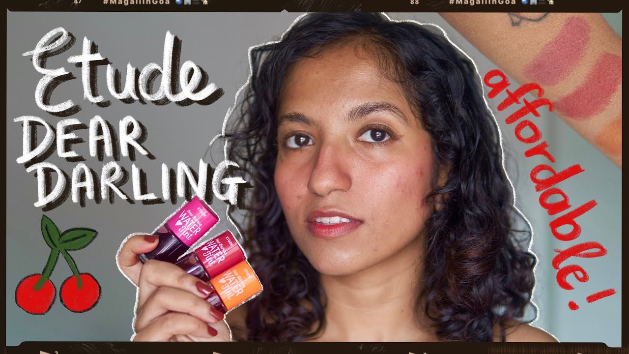Образец оттенка Etude dear darling water + обзор 🍓🍒🍊 [доступный] - подойдет ли он для индийской к...