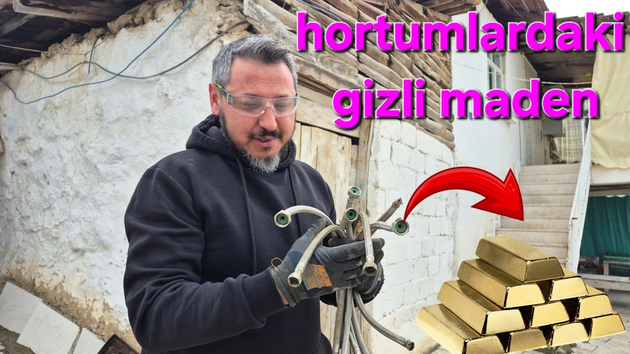 HORTUMLARDAN PİRİNÇ (SARI) MADENİ ÇIKARIYORUZ. #hurda #scrap #recycling #brass 