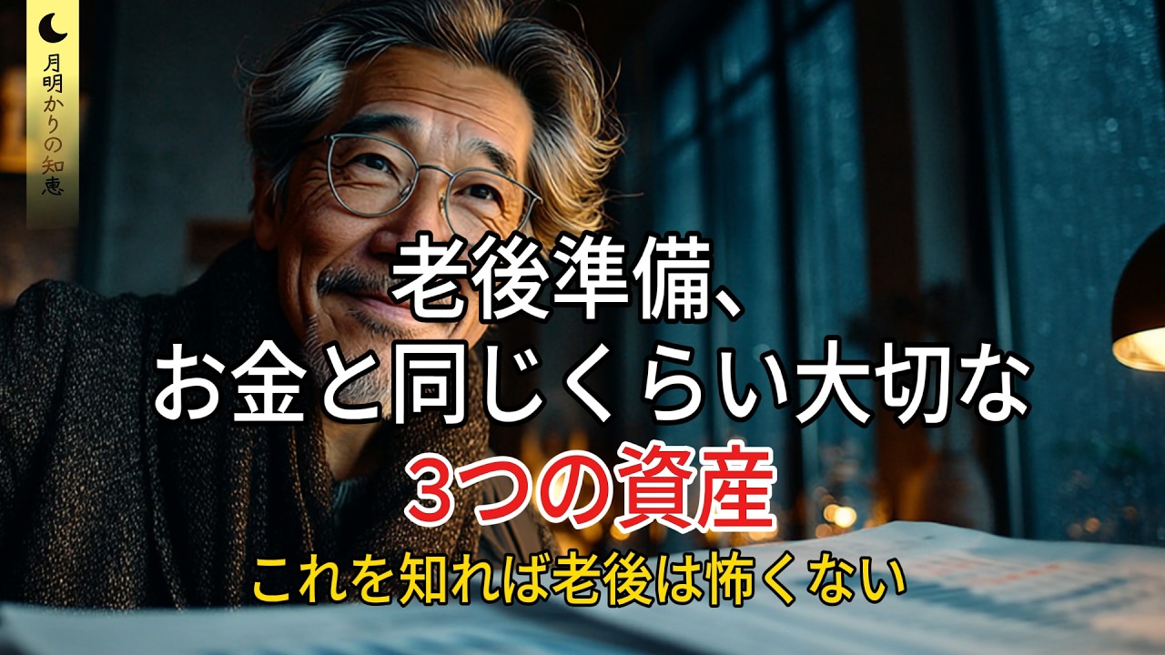 老後準備、お金と同じくらい大切な 3つの資産。これを知れば老後は怖くない #シニアライフ #生きがい #人生後半戦
