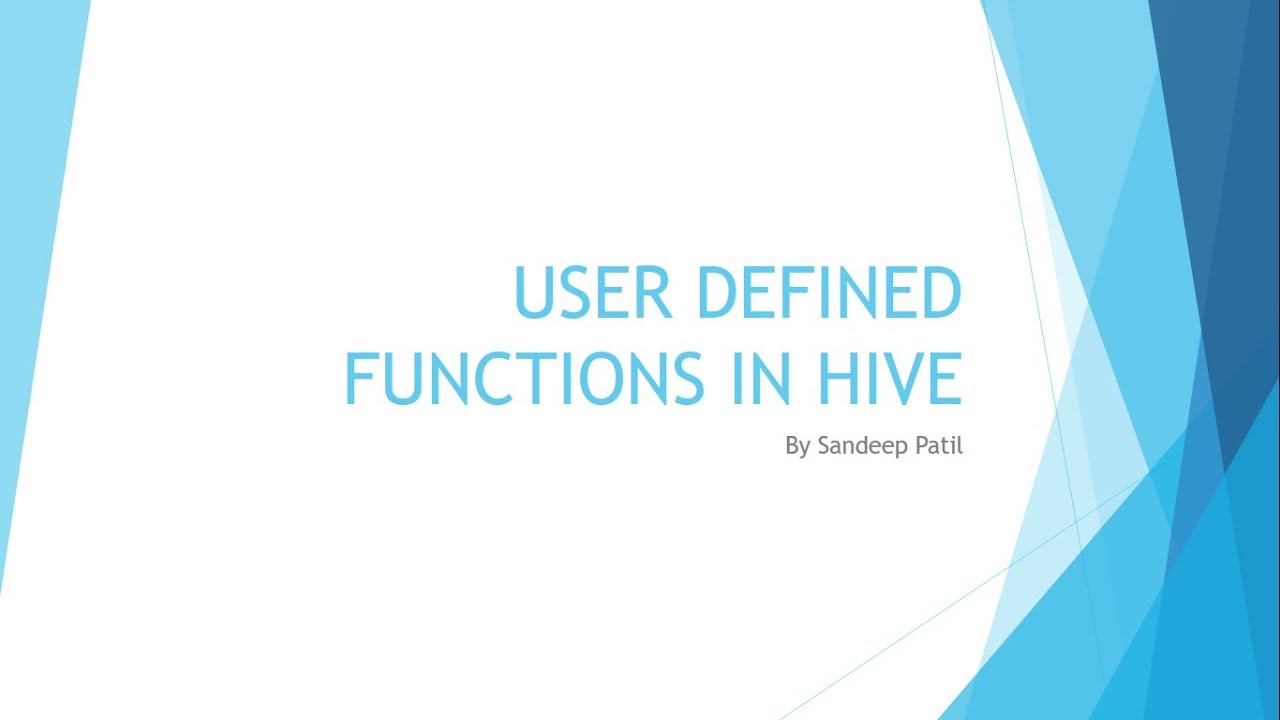 [Hindi] UDF in hive