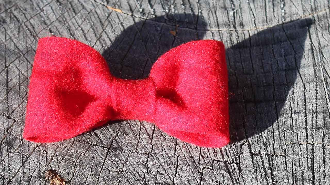 Tutorial: Small Felt Bow 🎀