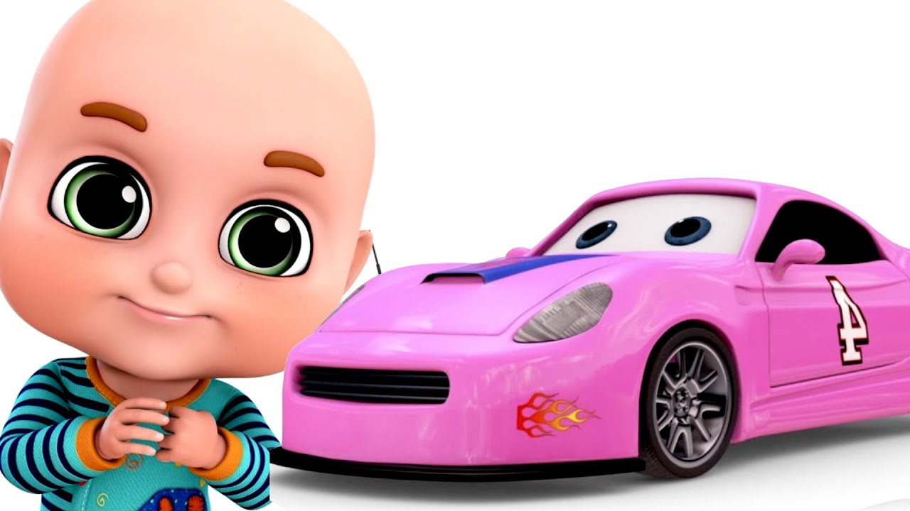 Pink Car for Girls | Cars videos |  Car Racing Game | +More videos for kids from Jugnu Kids