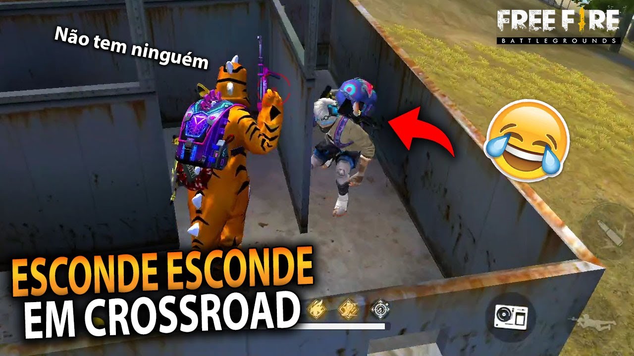 ESCONDE ESCONDE EM CROSSROAD NO FREE FIRE - BIN #freefire #ff