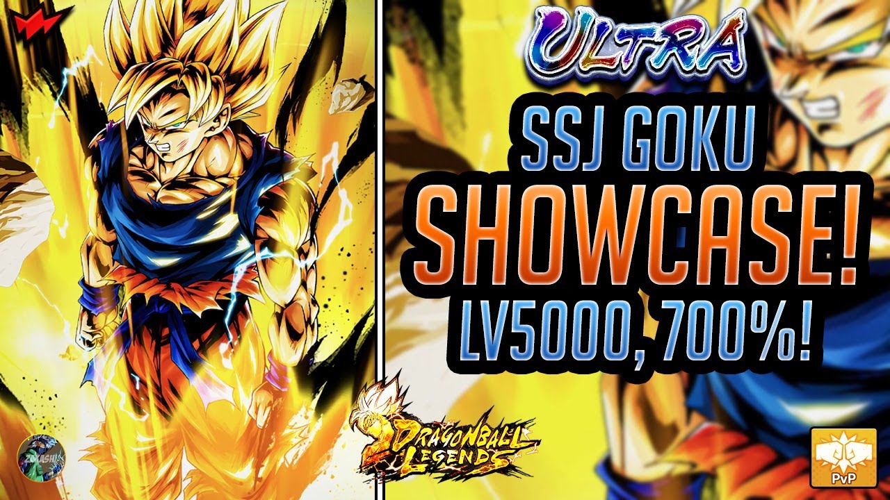 SHOWCASE: ULTRA SSJ GOKU LV5000, 700% 14 STARS! IS ULTRA OVERRATED? | Dragon Ball Legends | PvP