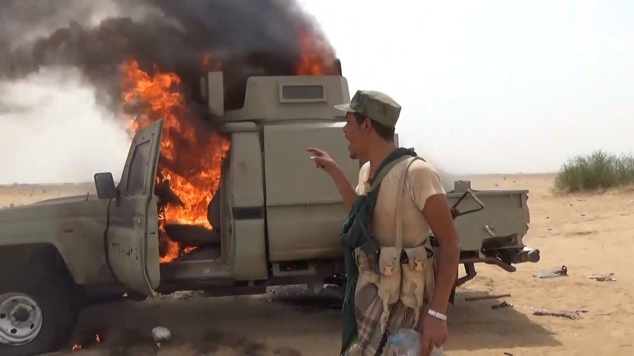 YEMEN: Houthis уничтожают технику саудитов в районе Хайран