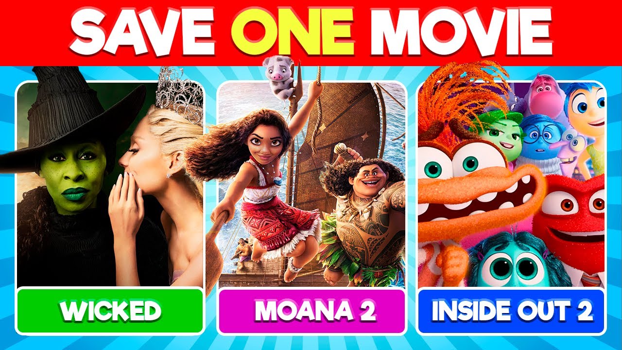 Save One Movie | Wicked🪄Moana 2🌀Inside Out 2🧠and more!