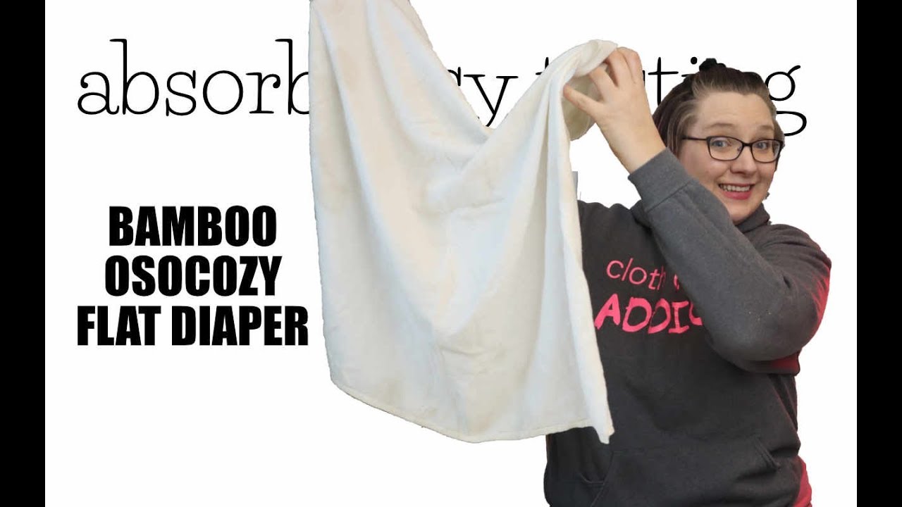 Absorbency Testing the Osocozy Bamboo Flat