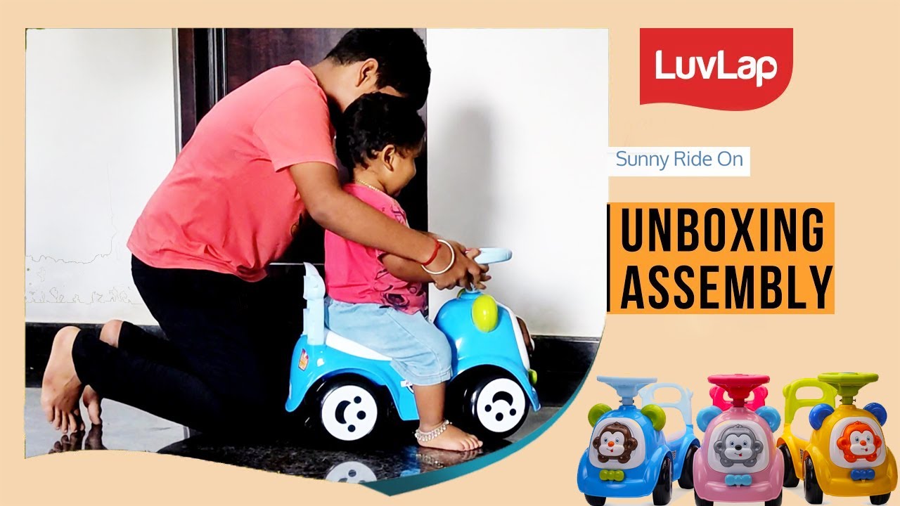 Luvlap Sunny Ride On Baby Car | unboxing and assembly | #luvlap #babycar #kids #toycar #carforkids