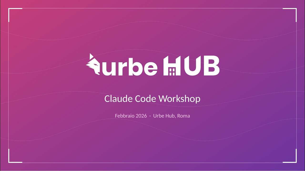 Claude Code Workshop ITA - Urbe Hub