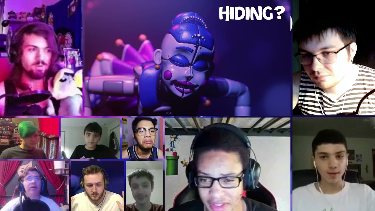 "Dancing Down Below" | FNAF BALLORA SONG - [feat. @ZaBlackRose] [REACTION MASH-UP]