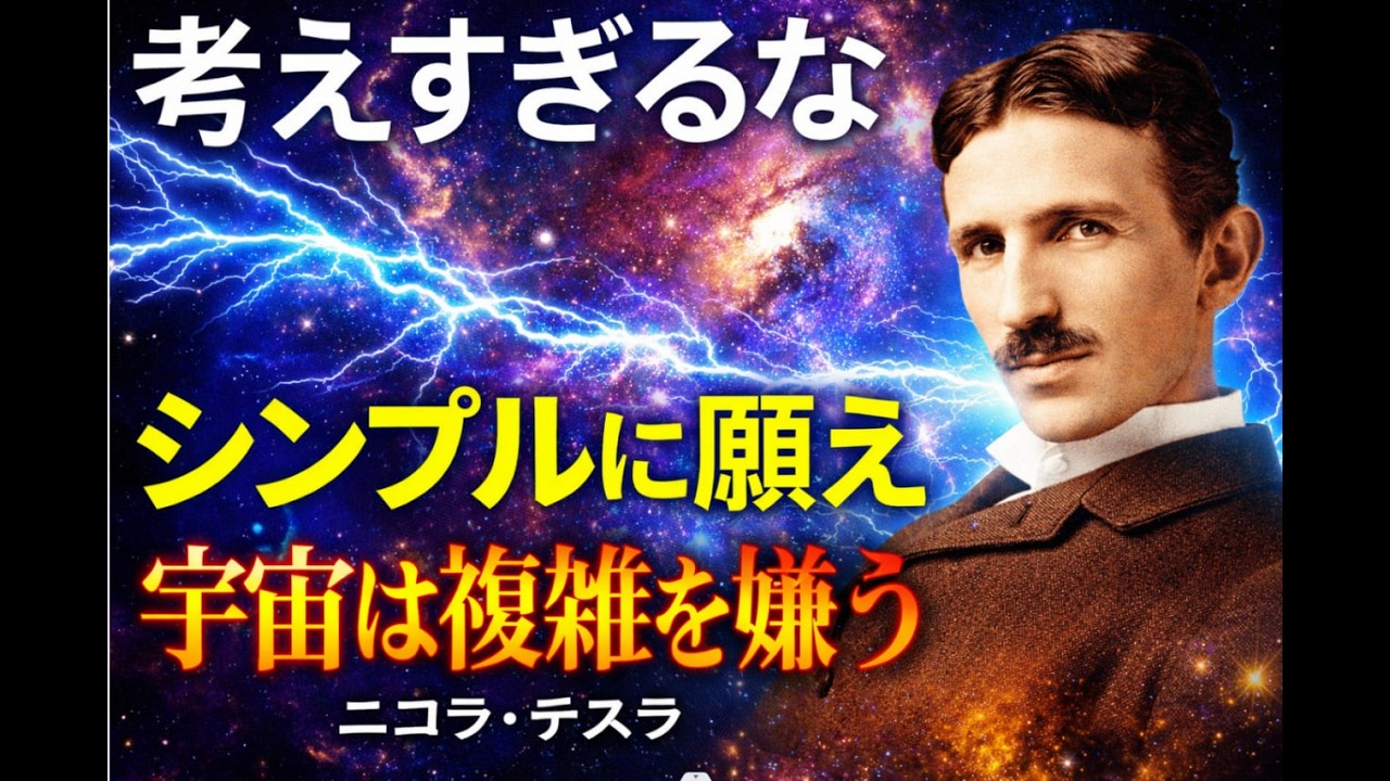 【※1％しか知らない】複雑に考えるな。宇宙はシンプルな願いにだけ応える｜ニコラ・テスラ