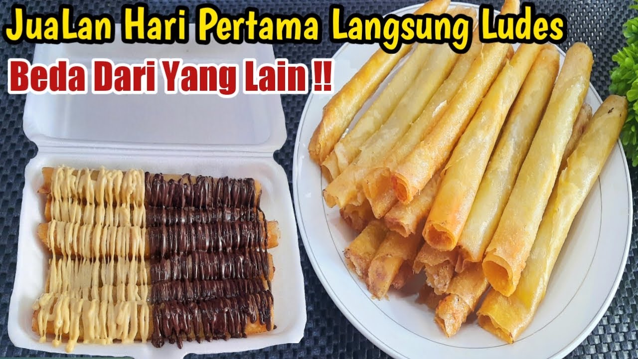 RESEP MEMBUAT BANANA ROLL !! PALING LARIS !! OMSET JUTAAN !!