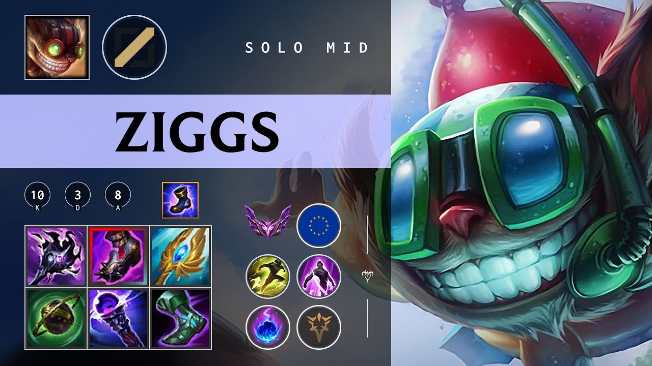 Ziggs Mid vs Ryze - EUW Master Patch 26.03