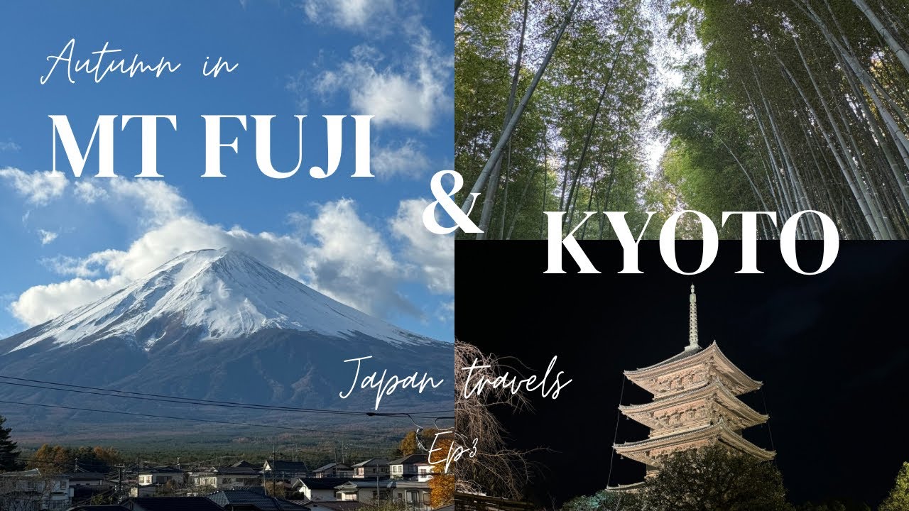 Japan vlog 🇯🇵 Pt 3 | Roadtrip in Fuji, river boat ride Arashiyama, bamboo forest, temple hopping