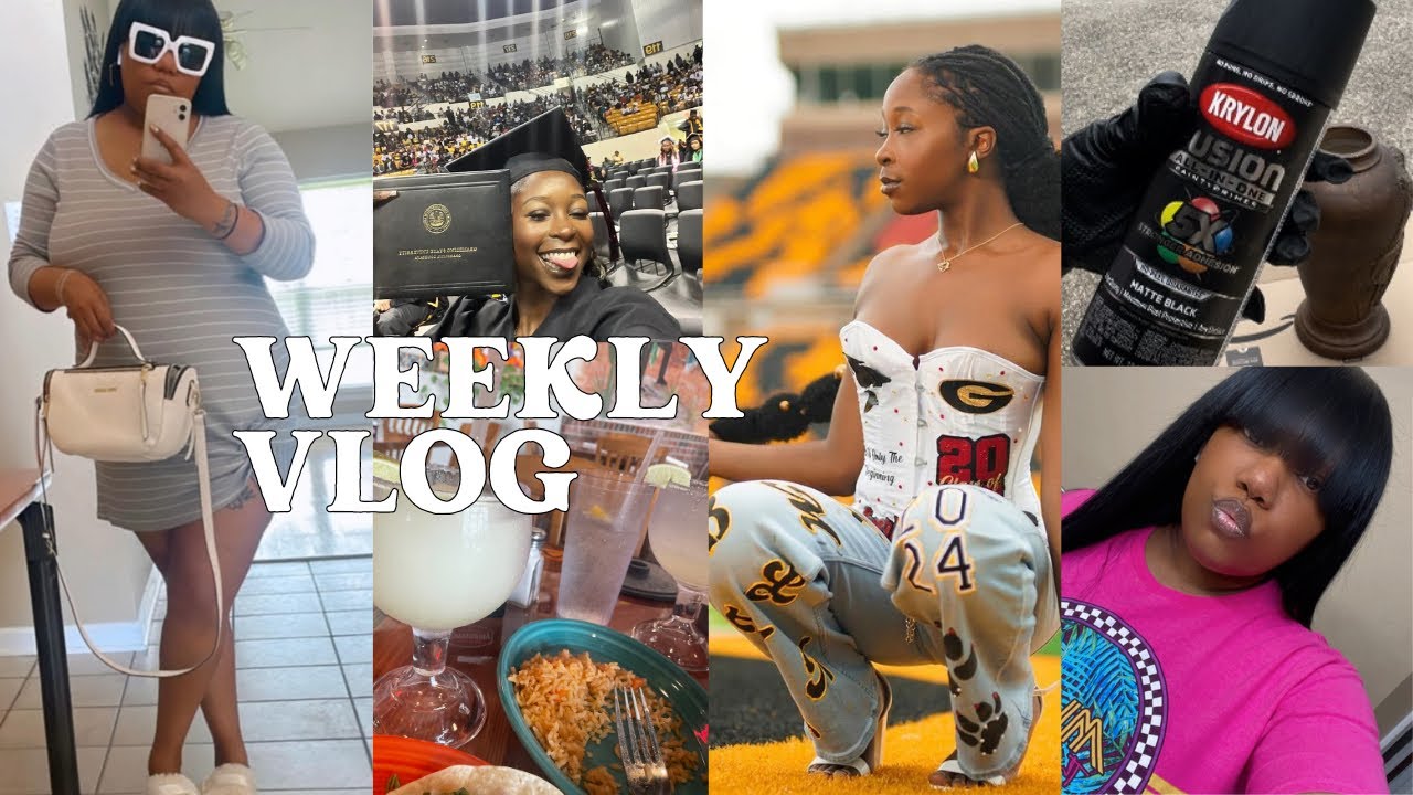 VLOG|COLLEGE GRADUATE|DIY PROJECT|DID MY HAIR+MORE