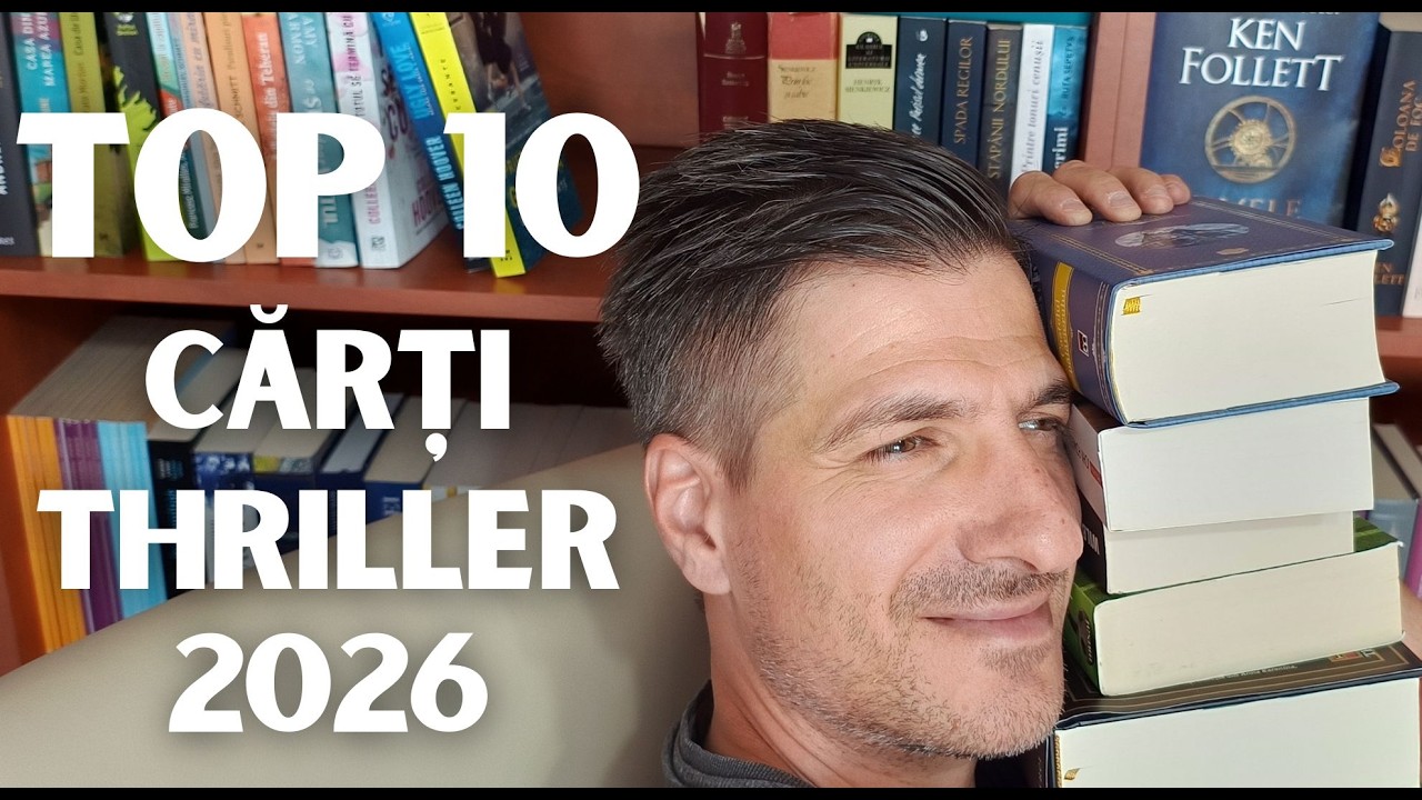 10 Cele mai bune cărți thriller citite📚Top 10 cărți thriller feb.2026