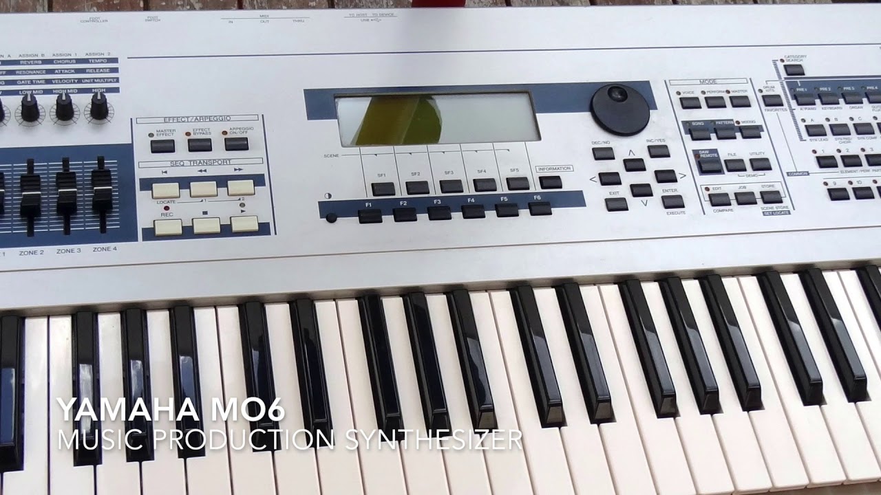 Yamaha MO6 - Testing the Sequencer and Sounds