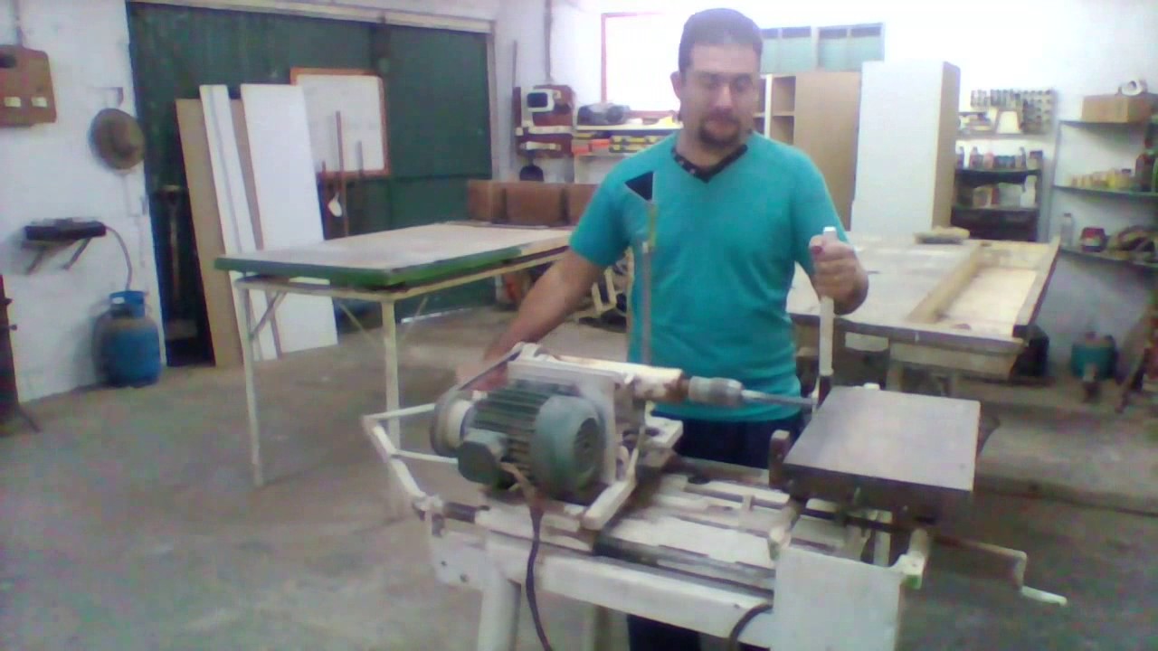 Carpintería, barreno casero