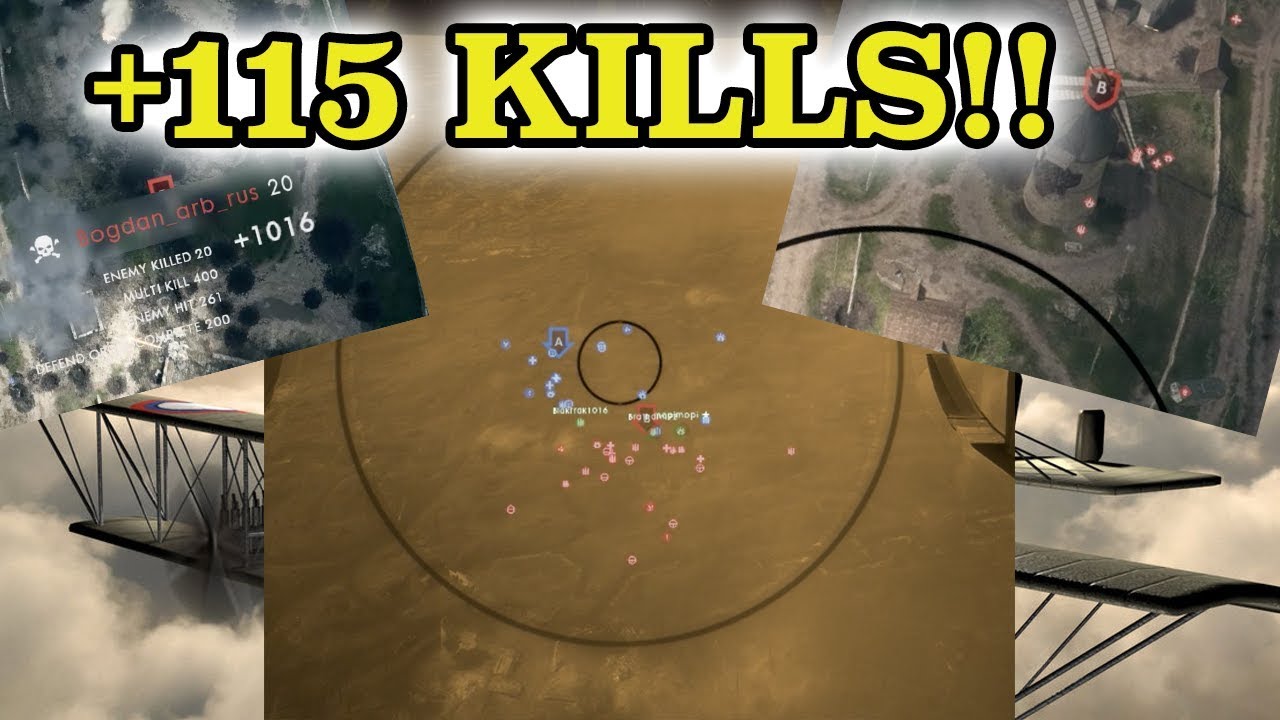 [BF1 PC] Over 115 kill streak with a Heavy Bomber in the same match