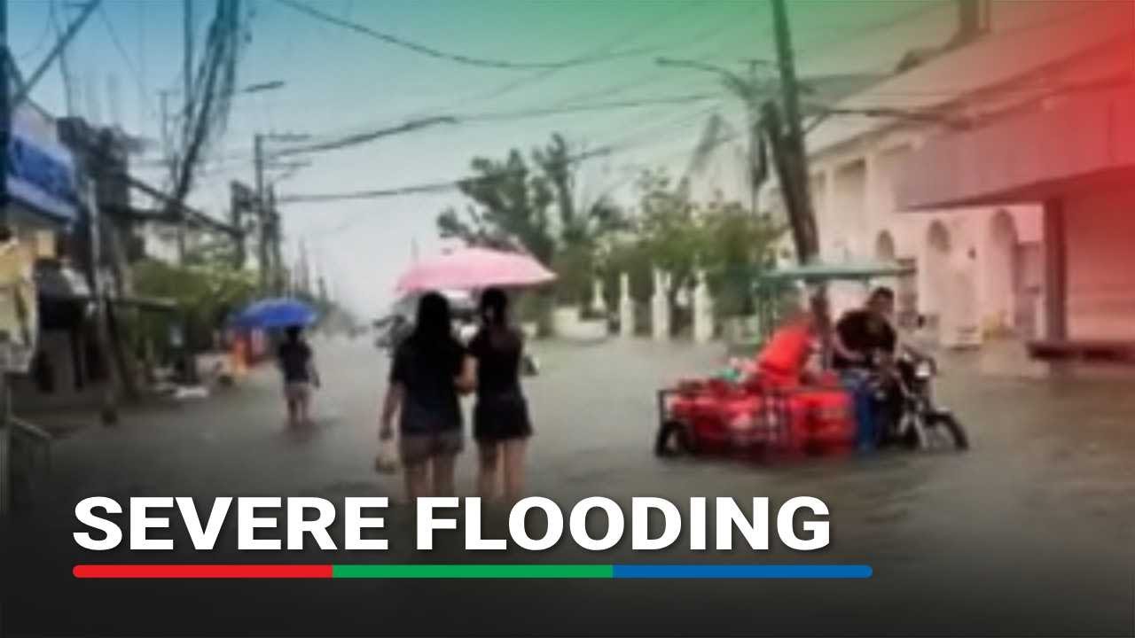 Flooding in Masantol, Pampanga amid heavy rains | ABS-CBN News