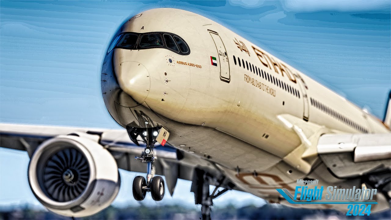 Flight Simulator A350: Абу-Даби — Нью-Йорк, полный перелёт | MSFS 2024