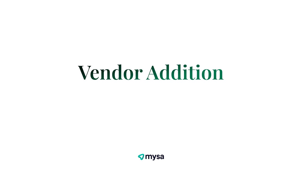 How to add vendors, map ledgers and modify bank accounts