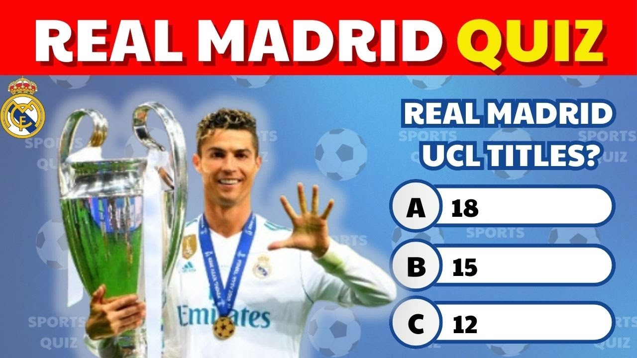 🤍 REAL MADRID QUIZ |  How Much do You Know about  REAL MADRID ? | REAL MADRID TRIVIA QUESTIONS 🇪🇸👑