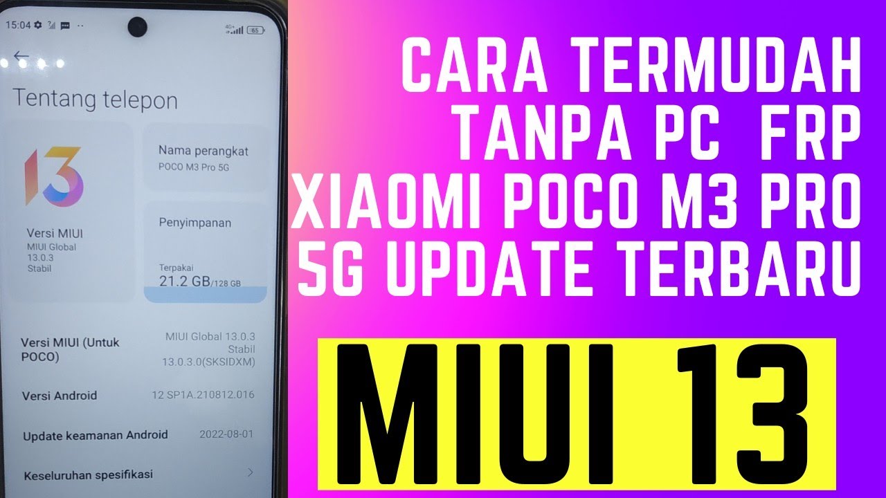poco m3 pro 5g frp bypass akun google miui 13 terbaru tanpa pc new metode update 2022