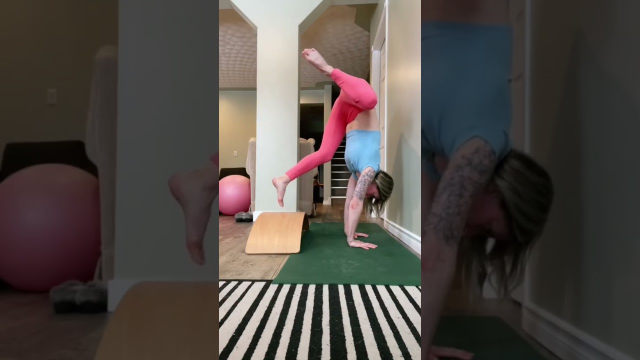 Baby Puppy Press 🐶 Tianna Michelle Yoga #yogashorts #handstandpractice #puppypress