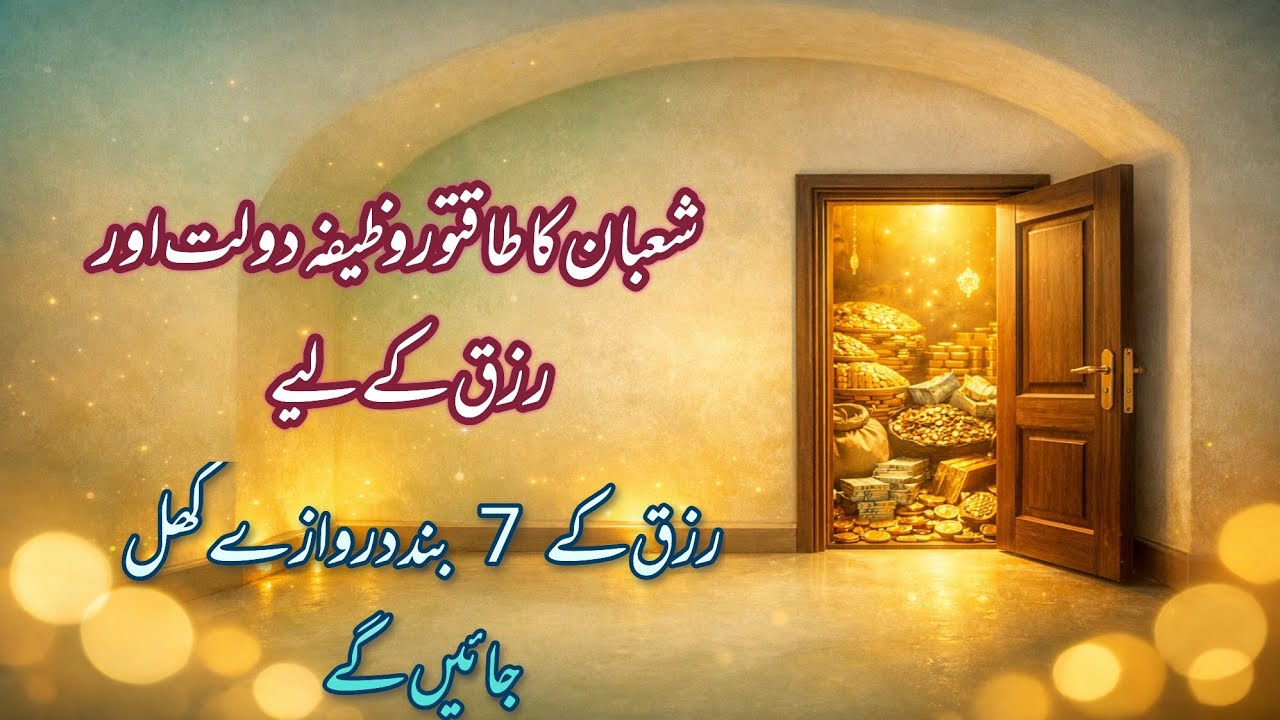 Powerful Shaban Wazifa for Wealth and Sustenance | 7 Closed Doors of Sustenance Will Be Opened