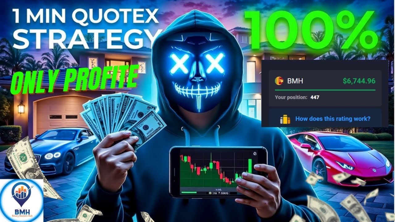 1 Minute Sureshot Quotex Strategy - Trading BMH [ SINHALA ]