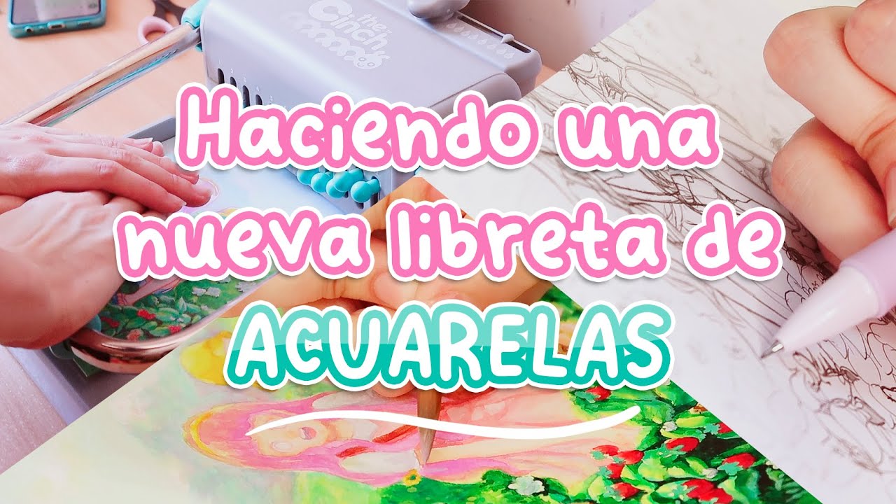 Haciendo una nueva libreta de acuarelas 🎨